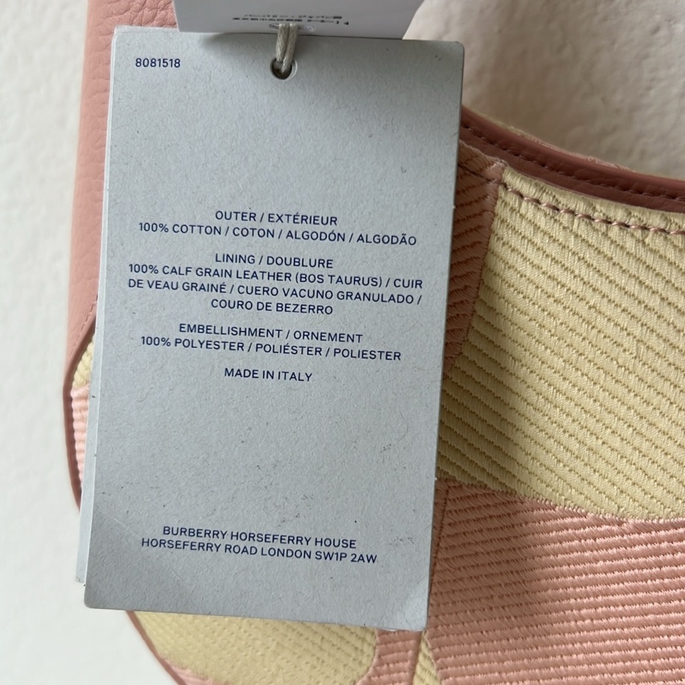 BURBERRY Small Chess Shoulder Bag - Blush/ Serbert - Picture 8 of 16